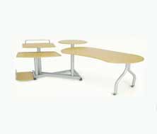 SYLEX Swingaway Workstation in Beech Tops